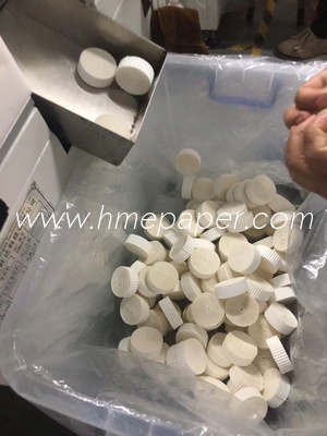 Circular Wooden Paddle HME Filter Paper For Customized Filtration Efficiency of 99.99%