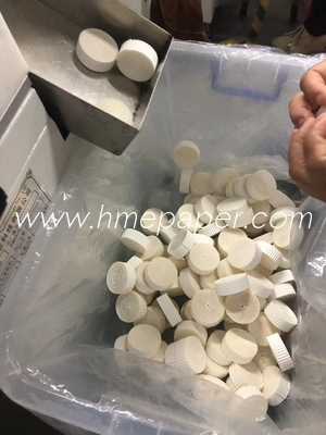 Circular Wooden Paddle HME Filter Paper For Customized Filtration Efficiency of 99.99%