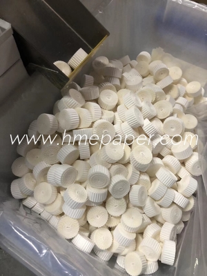 Circular Wooden Paddle HME Filter Paper For Customized Filtration Efficiency of 99.99%