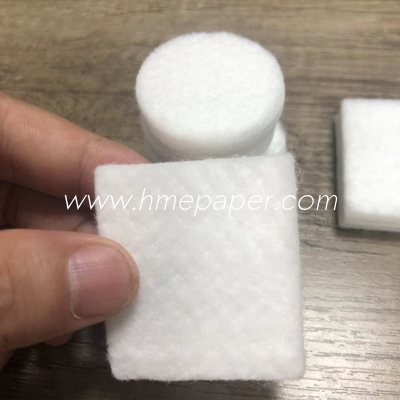 kaufen Kreisförmige/quadratische Nadelfelt Weiße Baumwollpulp Atemschutzmittel Luftfilter für HIV-Tester online manufacture