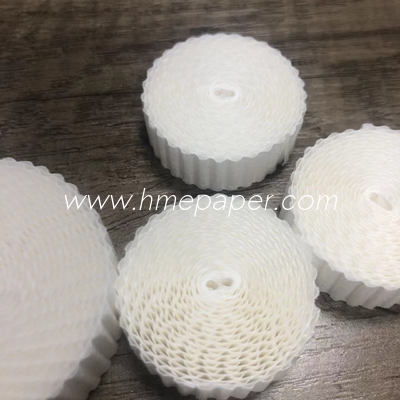 Circular Wooden Paddle HME Filtering Paper 99.99% Filtration Efficiency for Air Filtration
